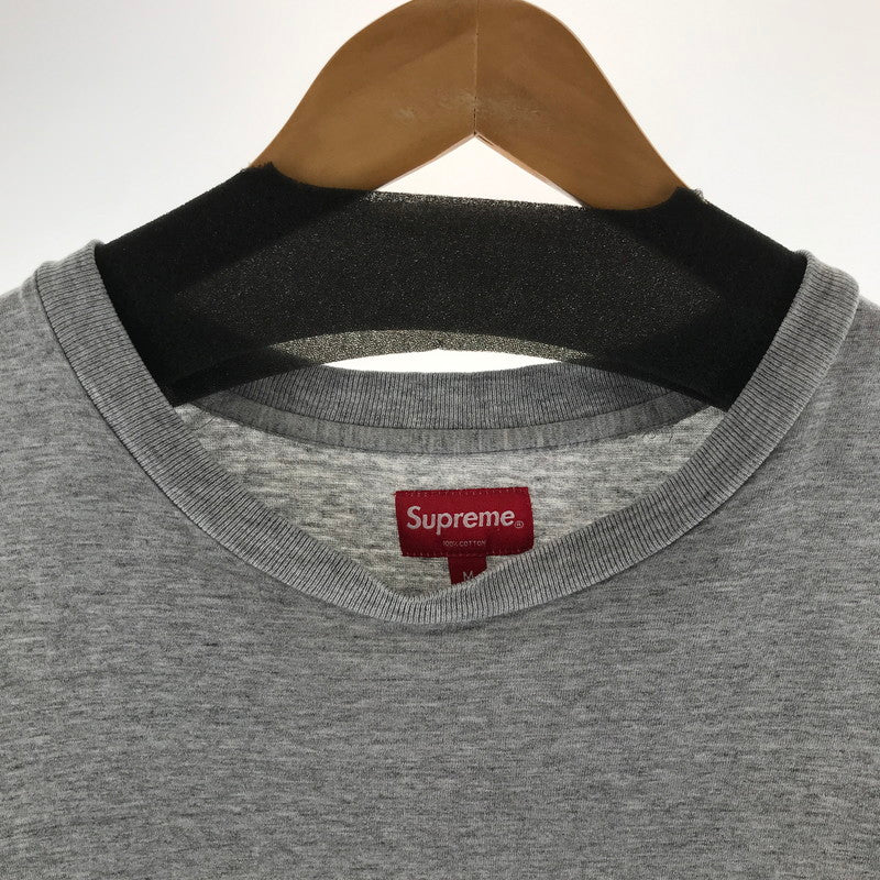 【中古品】【メンズ】 SUPREME シュプリーム 半袖Tシャツ カラーGRAY SIZE:M 袖ロゴ刺繍　 149-261023-ky-05-fuzh 万代Net店