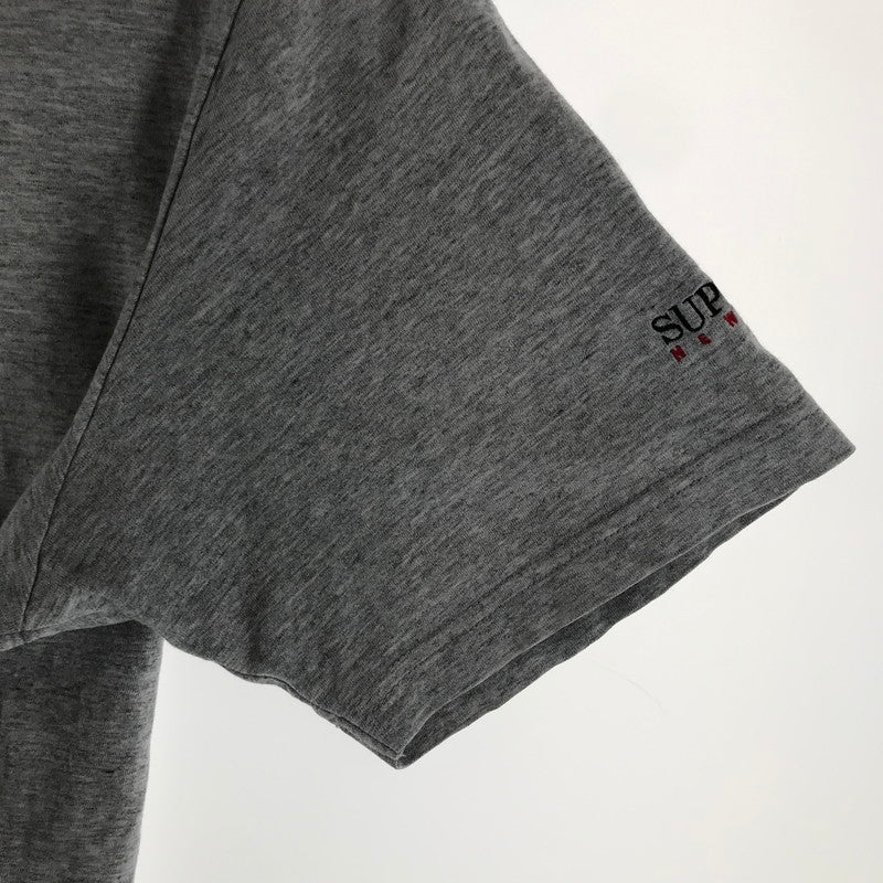 【中古品】【メンズ】 SUPREME シュプリーム 半袖Tシャツ カラーGRAY SIZE:M 袖ロゴ刺繍　 149-261023-ky-05-fuzh 万代Net店