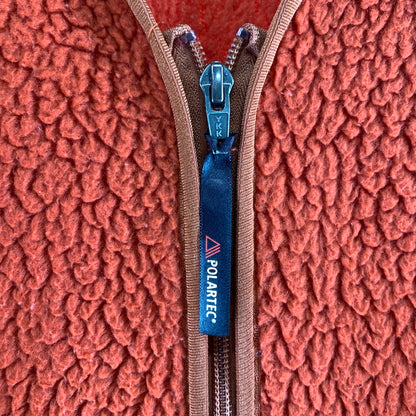 【中古品】【メンズ】 MOUNTAIN EQUIPMENT マウンテンイクイップメント 425180 PILE FLEECE CARDIGAN フリースカーディガン FULL ZIP　 144-261009-ny-07-fuzh サイズ：M カラー：オレンジ 万代Net店