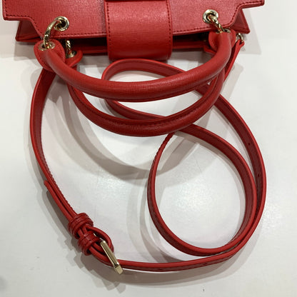 【中古品】【レディース】 FURLA フルラ ベラ サッチェル 2WAY BAG ショルダー 保存袋付属 カバン 188-261009-ny-02-fuzh カラー：レット 万代Net店