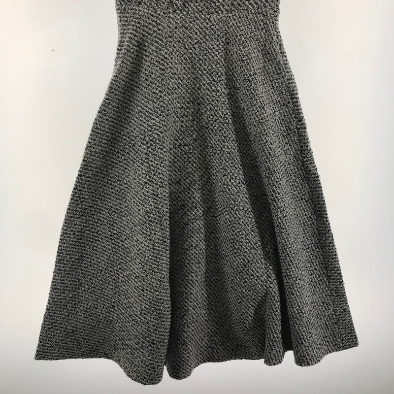 【中古品】【レディース】 RIENDA リエンダ ニットワンピース BLACK ノースリーブ フレア タグ付き ワンピ 女性用 上品 おしゃれ 170-261018-io-08-fuzh サイズ：M カラー：ブラック.ツイード 万代Net店