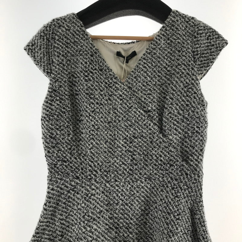 【中古品】【レディース】 RIENDA リエンダ ニットワンピース BLACK ノースリーブ フレア タグ付き ワンピ 女性用 上品 おしゃれ 170-261018-io-08-fuzh サイズ：M カラー：ブラック.ツイード 万代Net店