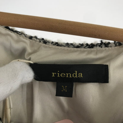 【中古品】【レディース】 RIENDA リエンダ ニットワンピース BLACK ノースリーブ フレア タグ付き ワンピ 女性用 上品 おしゃれ 170-261018-io-08-fuzh サイズ：M カラー：ブラック.ツイード 万代Net店