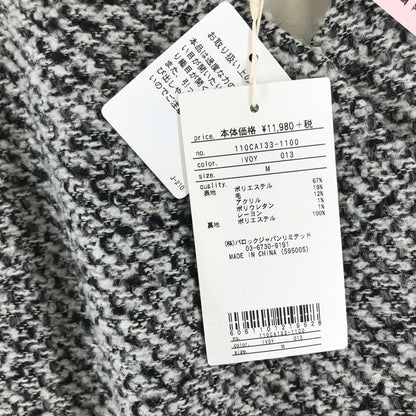 【中古品】【レディース】 RIENDA リエンダ ニットワンピース BLACK ノースリーブ フレア タグ付き ワンピ 女性用 上品 おしゃれ 170-261018-io-08-fuzh サイズ：M カラー：ブラック.ツイード 万代Net店