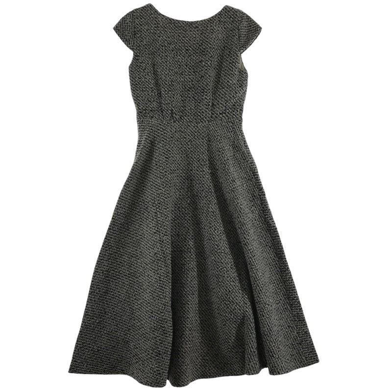【中古品】【レディース】 RIENDA リエンダ ニットワンピース BLACK ノースリーブ フレア タグ付き ワンピ 女性用 上品 おしゃれ 170-261018-io-08-fuzh サイズ：M カラー：ブラック.ツイード 万代Net店