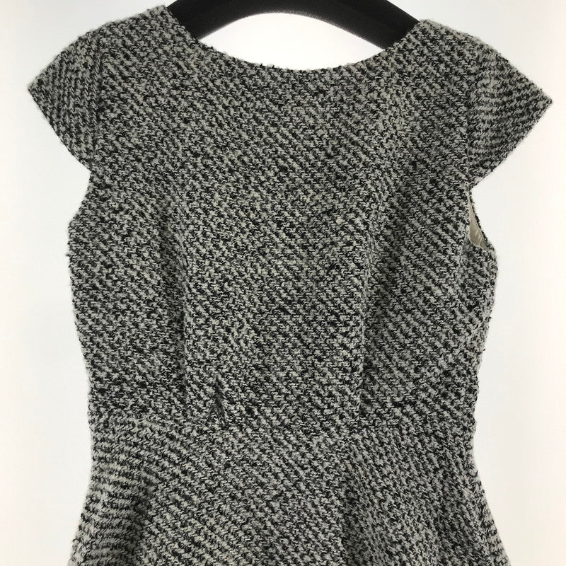 【中古品】【レディース】 RIENDA リエンダ ニットワンピース BLACK ノースリーブ フレア タグ付き ワンピ 女性用 上品 おしゃれ 170-261018-io-08-fuzh サイズ：M カラー：ブラック.ツイード 万代Net店