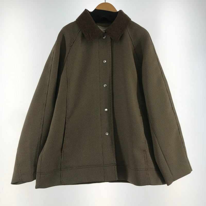 【中古品】【レディース】 TODAYFUL トゥデイフル HOUNDSTOOTH RAGLAN JACKET ハウンドトゥース ラグランジャケット BROWN 12420103 上着 アウター 169-261018-io-01-fuzh サイズ：38 カラー：ブラウン.千鳥格子 万代Net店