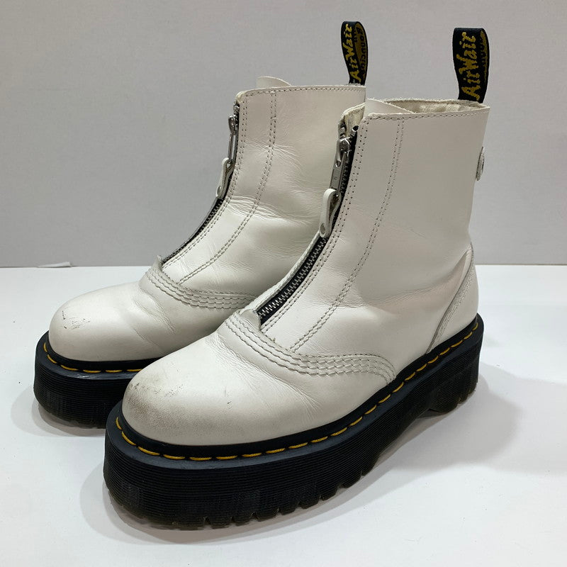 【中古品】【レディース】 DR.MARTENS ドクターマーチン AW006 JETTA ZIP BOOTS 靴 WHITE UK5 ※汚れ・キズ・使用感あり 167-261028-io-11-fuzh サイズ：24.0cm カラー：ホワイト 万代Net店