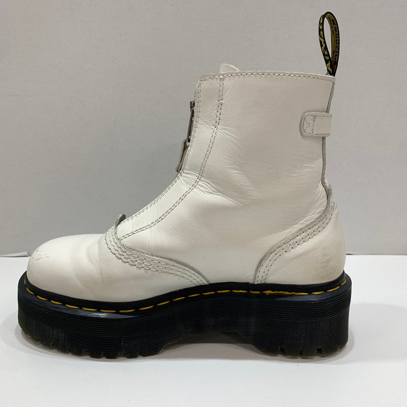 【中古品】【レディース】 DR.MARTENS ドクターマーチン AW006 JETTA ZIP BOOTS 靴 WHITE UK5 ※汚れ・キズ・使用感あり 167-261028-io-11-fuzh サイズ：24.0cm カラー：ホワイト 万代Net店