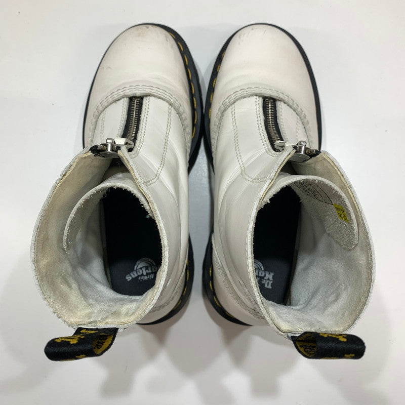 【中古品】【レディース】 DR.MARTENS ドクターマーチン AW006 JETTA ZIP BOOTS 靴 WHITE UK5 ※汚れ・キズ・使用感あり 167-261028-io-11-fuzh サイズ：24.0cm カラー：ホワイト 万代Net店