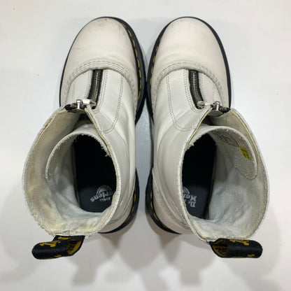 【中古品】【レディース】 DR.MARTENS ドクターマーチン AW006 JETTA ZIP BOOTS 靴 WHITE UK5 ※汚れ・キズ・使用感あり 167-261028-io-11-fuzh サイズ：24.0cm カラー：ホワイト 万代Net店