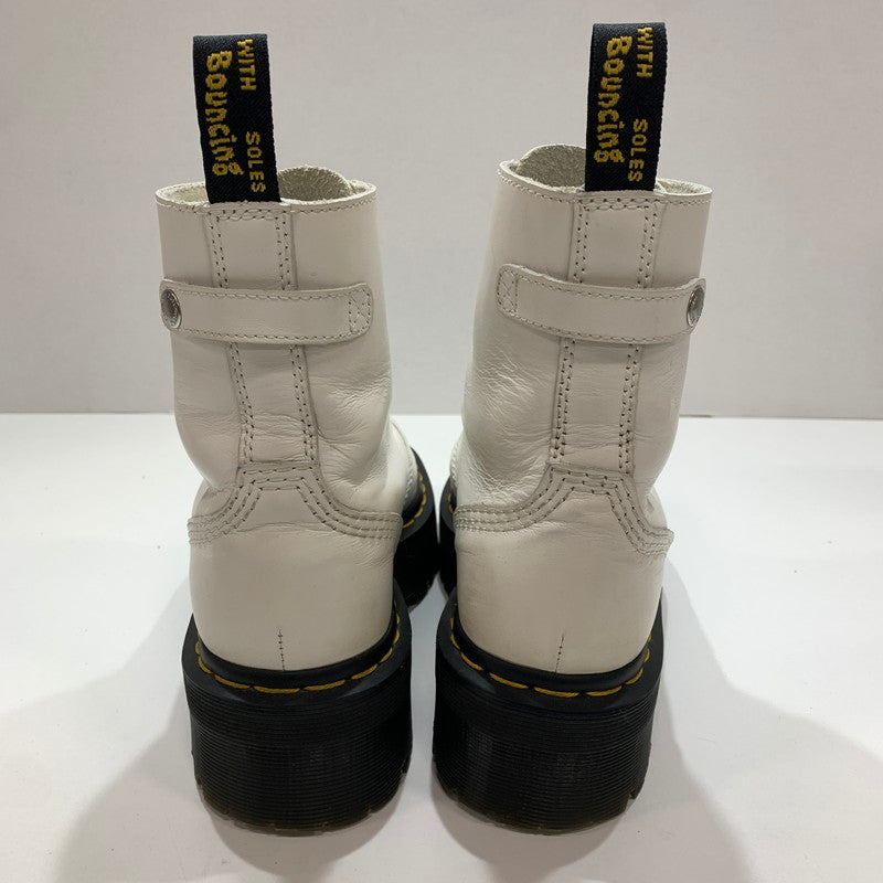 【中古品】【レディース】 DR.MARTENS ドクターマーチン AW006 JETTA ZIP BOOTS 靴 WHITE UK5 ※汚れ・キズ・使用感あり 167-261028-io-11-fuzh サイズ：24.0cm カラー：ホワイト 万代Net店