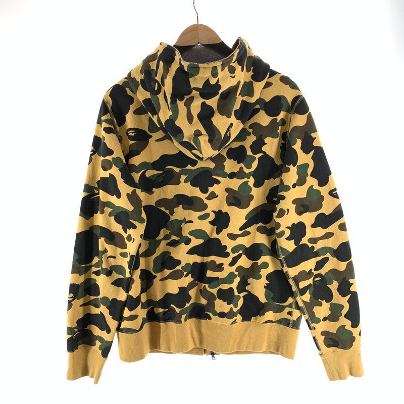 【中古品】【メンズ】 A BATHING APE アベイシングエイプ 1ST CAMO BAPE PRINT ZIPUP PARKA ジップアップパーカー フーディー 142-261010-gm-30-fuzh サイズ：L カラー：カモフラ 万代Net店