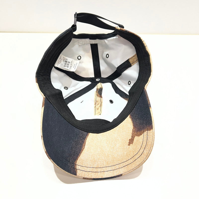 【中古品】【メンズ】 SUPREME×THE NORTH FACE シュプリーム×ザ・ノースフェイス BLEACHED DENIM PRINT 6-PANEL CAP カラーBLACK.BROWN SIZE:FREE 149-261009-ky-01-fuzh 万代Net店