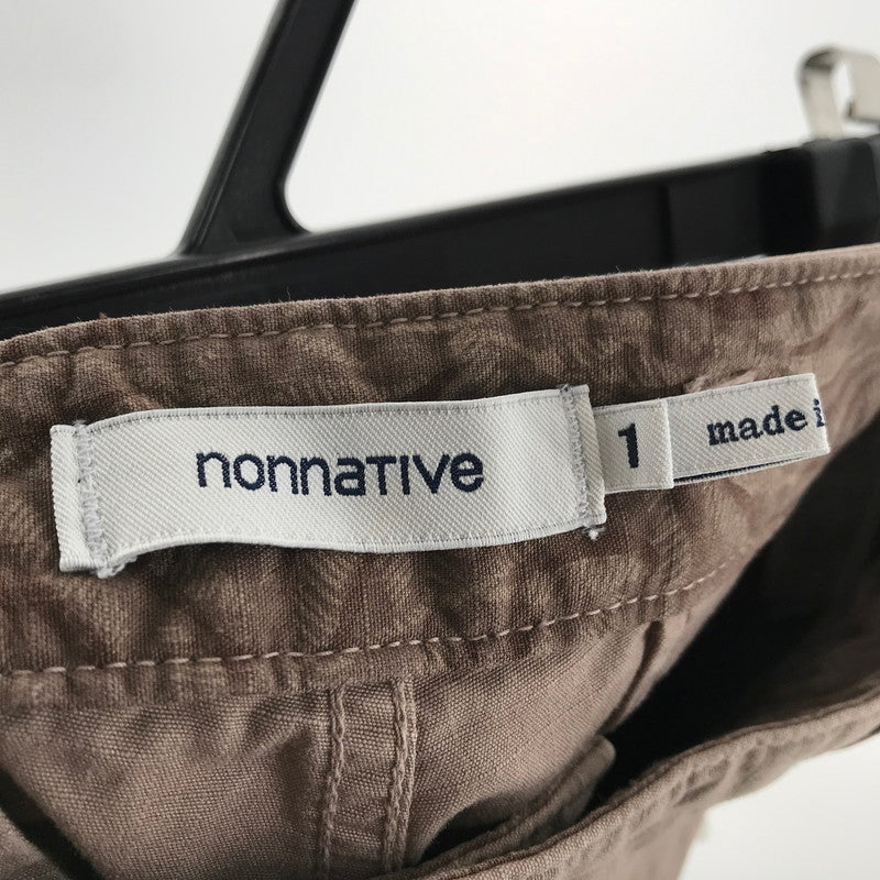 【中古品】【メンズ】 NONNATIVE ノンネイティブ NN-P3960 SOLDIER 6P EASY PANTS COTTON RIPSTOP OVERDYED BEIGE/SIZE:1 151-261015-ky-13-fuzh 万代Net店