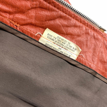 【中古品】【メンズ】 LEATHER FACTORY LEATHER JACKET 70s レザーファクトリー レザージャケット アウター 古着 SERVALジップ 145-261010-gm-31-fuzh サイズ：20 カラー：ブラウン 万代Net店