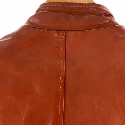 【中古品】【メンズ】 LEATHER FACTORY LEATHER JACKET 70s レザーファクトリー レザージャケット アウター 古着 SERVALジップ 145-261010-gm-31-fuzh サイズ：20 カラー：ブラウン 万代Net店