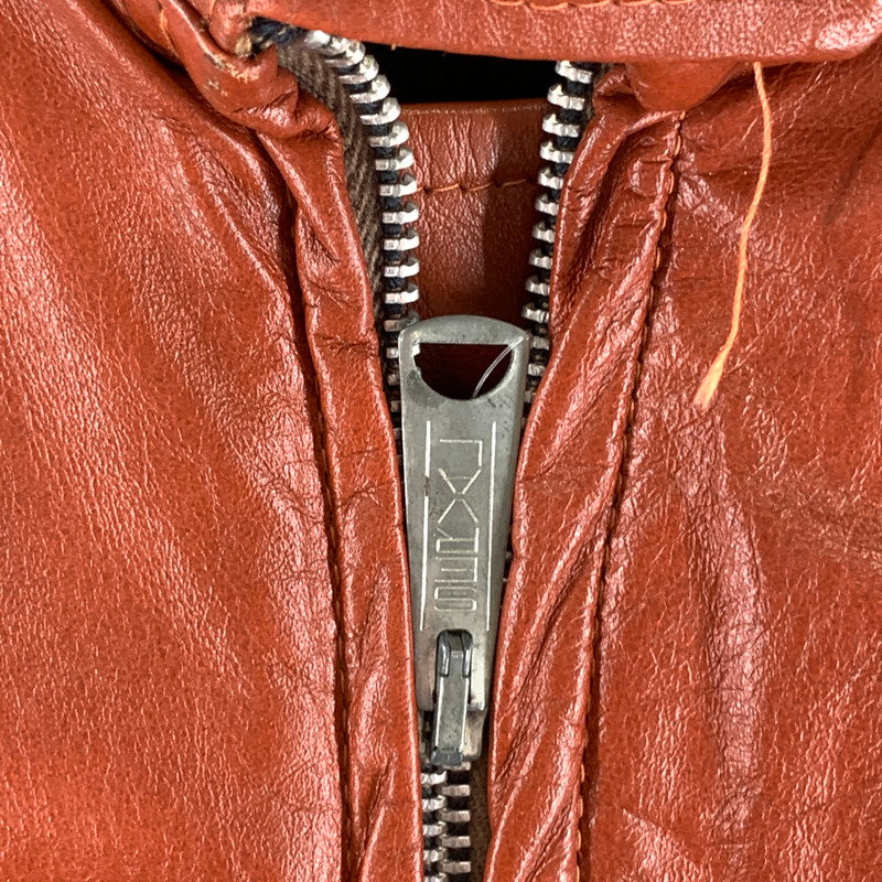 【中古品】【メンズ】 LEATHER FACTORY LEATHER JACKET 70s レザーファクトリー レザージャケット アウター 古着 SERVALジップ 145-261010-gm-31-fuzh サイズ：20 カラー：ブラウン 万代Net店