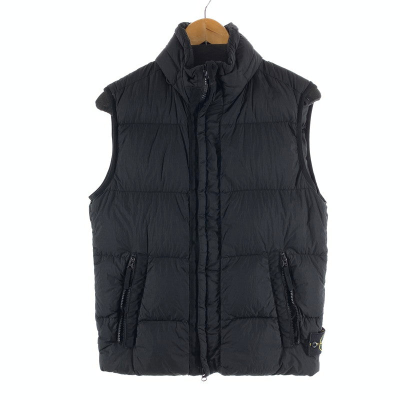 【中古品】【メンズ】 STONE ISLAND ストーンアイランド 6715G0223 DOWN FILLED PUFFER GILET ダウンベスト アウター 古着 140-261010-gm-35-fuzh サイズ：S カラー：ブラック 万代Net店
