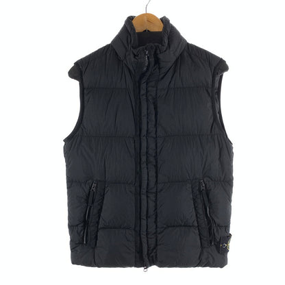 【中古品】【メンズ】 STONE ISLAND ストーンアイランド 6715G0223 DOWN FILLED PUFFER GILET ダウンベスト アウター 古着 140-261010-gm-35-fuzh サイズ：S カラー：ブラック 万代Net店