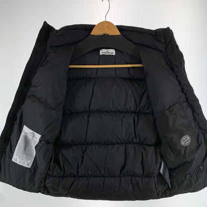 【中古品】【メンズ】 STONE ISLAND ストーンアイランド 6715G0223 DOWN FILLED PUFFER GILET ダウンベスト アウター 古着 140-261010-gm-35-fuzh サイズ：S カラー：ブラック 万代Net店