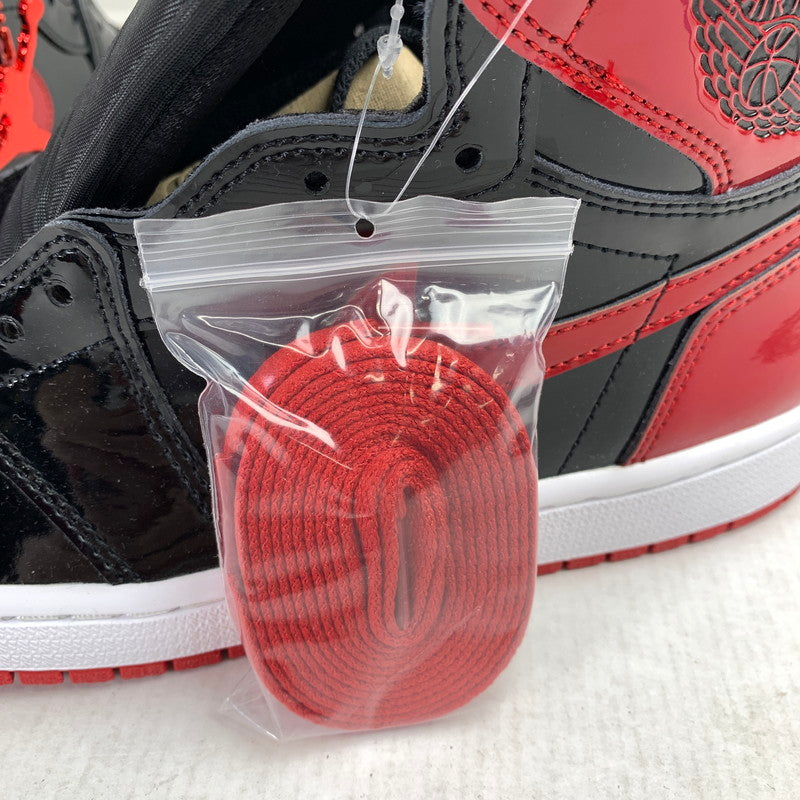 【中古美品】【メンズ】 NIKE ナイキ 555088-063 AIR JORDAN 1 HIGH OG " PATENT BRED" エアジョーダン 1 ハイ スニーカー 靴 160-261014-mh-09-fuzh サイズ：27cm カラー：ブラック・レッド 万代Net店