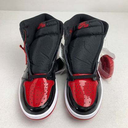 【中古美品】【メンズ】 NIKE ナイキ 555088-063 AIR JORDAN 1 HIGH OG " PATENT BRED" エアジョーダン 1 ハイ スニーカー 靴 160-261014-mh-09-fuzh サイズ：27cm カラー：ブラック・レッド 万代Net店