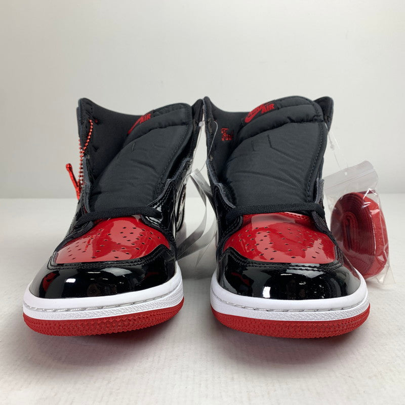 【中古美品】【メンズ】 NIKE ナイキ 555088-063 AIR JORDAN 1 HIGH OG " PATENT BRED" エアジョーダン 1 ハイ スニーカー 靴 160-261014-mh-09-fuzh サイズ：27cm カラー：ブラック・レッド 万代Net店