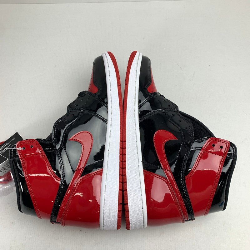 【中古美品】【メンズ】 NIKE ナイキ 555088-063 AIR JORDAN 1 HIGH OG " PATENT BRED" エアジョーダン 1 ハイ スニーカー 靴 160-261014-mh-09-fuzh サイズ：27cm カラー：ブラック・レッド 万代Net店