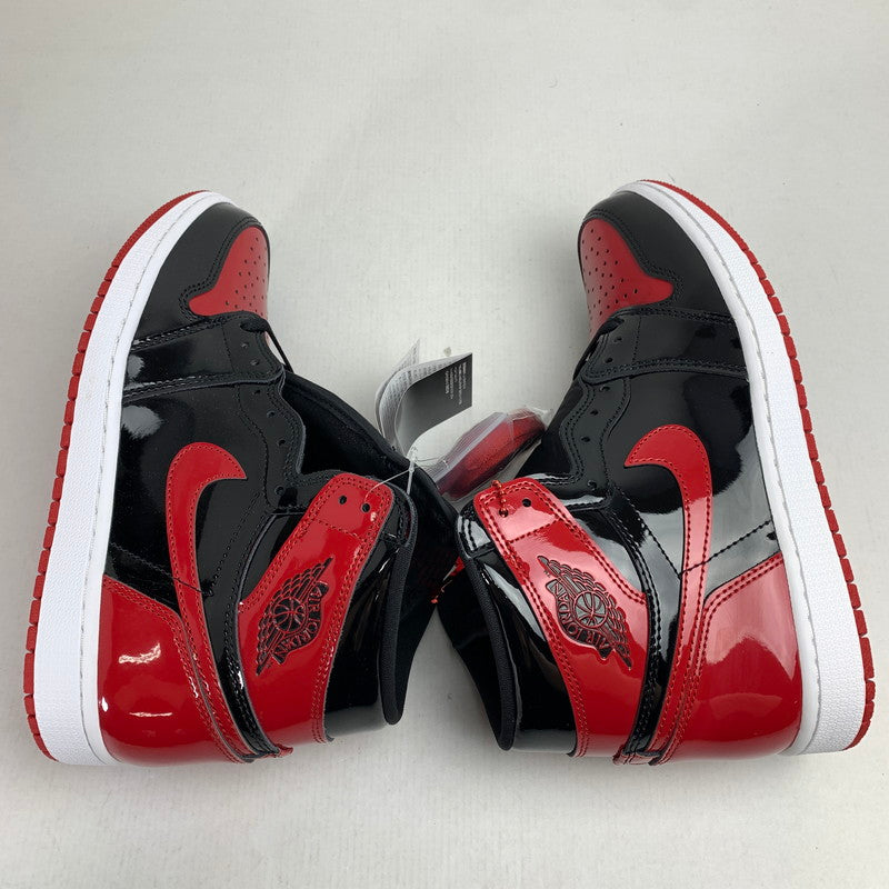 【中古美品】【メンズ】 NIKE ナイキ 555088-063 AIR JORDAN 1 HIGH OG " PATENT BRED" エアジョーダン 1 ハイ スニーカー 靴 160-261014-mh-09-fuzh サイズ：27cm カラー：ブラック・レッド 万代Net店