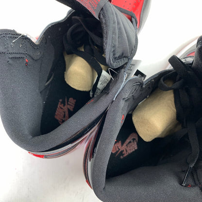 【中古美品】【メンズ】 NIKE ナイキ 555088-063 AIR JORDAN 1 HIGH OG " PATENT BRED" エアジョーダン 1 ハイ スニーカー 靴 160-261014-mh-09-fuzh サイズ：27cm カラー：ブラック・レッド 万代Net店