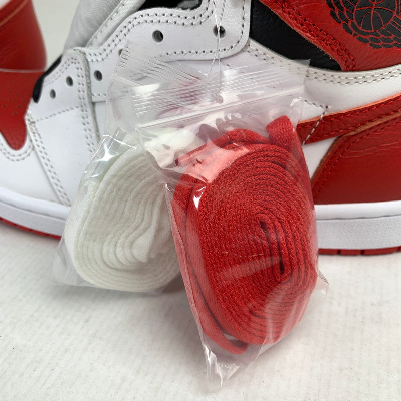 【中古美品】【メンズ】 NIKE ナイキ 555088-161 AIR JORDAN 1 HIGH OG "HERITAGE" エアジョーダン 1 ハイ スニーカー 靴 160-261014-mh-07-fuzh サイズ：27cm カラー：ホワイト・レッド 万代Net店