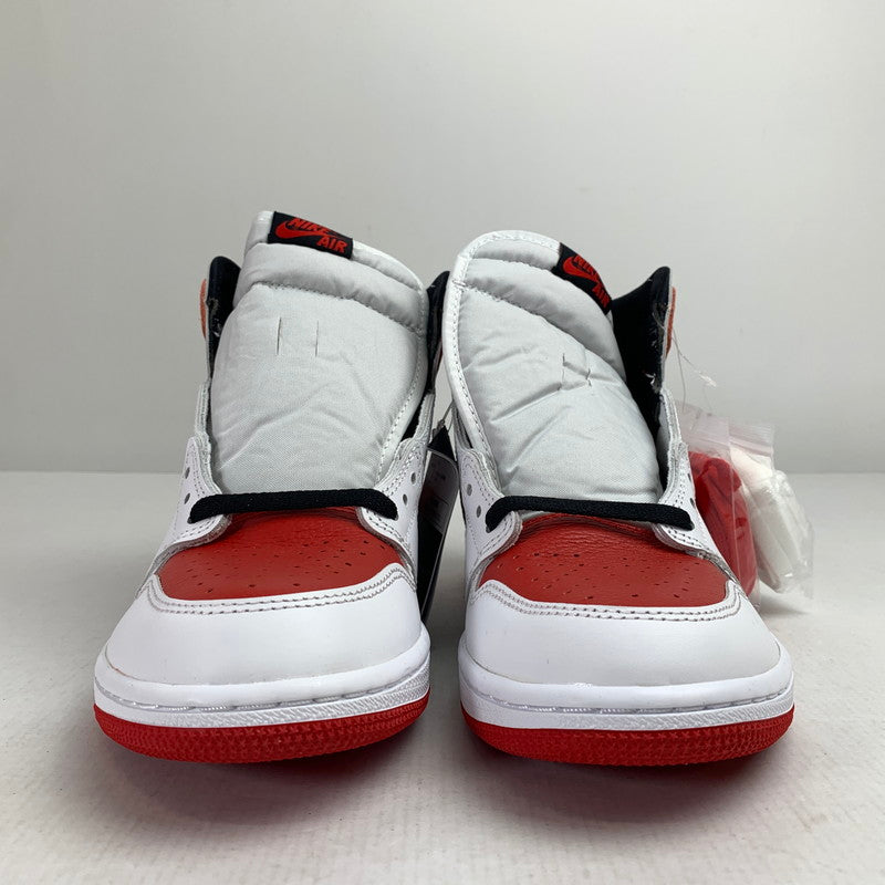 【中古美品】【メンズ】 NIKE ナイキ 555088-161 AIR JORDAN 1 HIGH OG "HERITAGE" エアジョーダン 1 ハイ スニーカー 靴 160-261014-mh-07-fuzh サイズ：27cm カラー：ホワイト・レッド 万代Net店