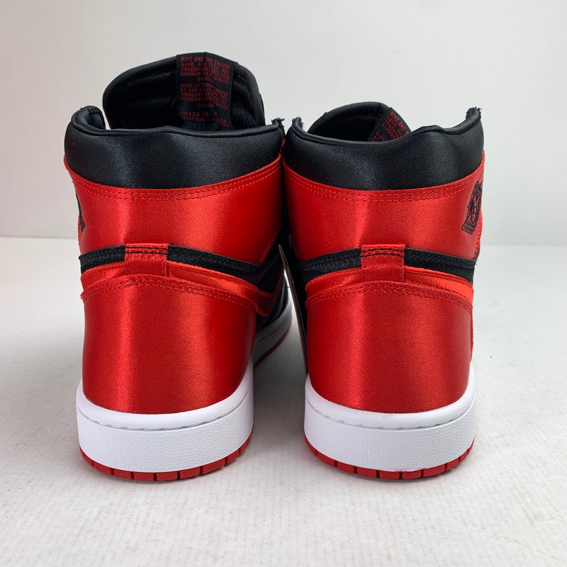 【中古美品】【メンズ】 NIKE ナイキ FD4810-061 WMNS AIR JORDAN 1 RETRO HIGH OG "SATIN BRED" ウィメンズ エアジョーダン 1 レトロ ハイ スニーカー 靴 160-261014-mh-06-fuzh サイズ：27.5cm カラー：レッド・ブラック 万代Net店