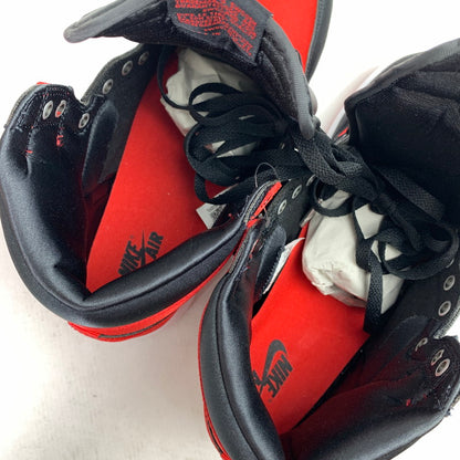 【中古美品】【メンズ】 NIKE ナイキ FD4810-061 WMNS AIR JORDAN 1 RETRO HIGH OG "SATIN BRED" ウィメンズ エアジョーダン 1 レトロ ハイ スニーカー 靴 160-261014-mh-06-fuzh サイズ：27.5cm カラー：レッド・ブラック 万代Net店