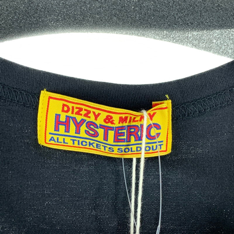 【中古美品】【レディース】 HYSTERIC GLAMOUR ヒステリックグラマー 84 SOUNDS 半袖Tシャツ カットソー チビTEE 170-261010-gm-07-fuzh サイズ：F カラー：ブラック 万代Net店