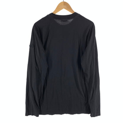 【中古品】【メンズ】 MONCLER モンクレール 長袖 ポケットTシャツ カットソー 古着 141-261010-gm-33-fuzh サイズ：L カラー：ブラック 万代Net店