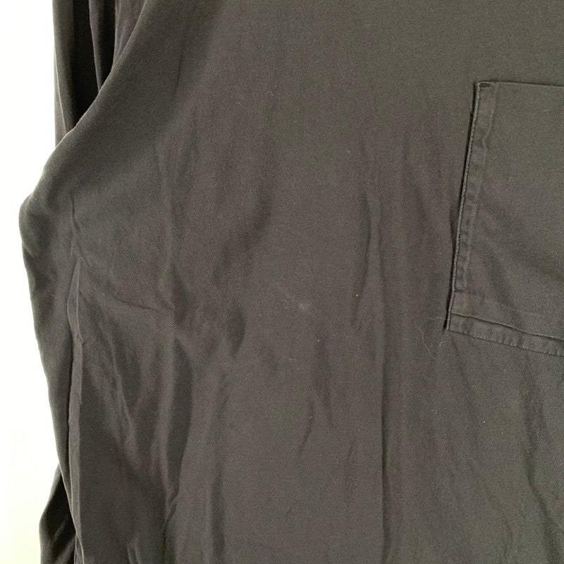 【中古品】【メンズ】 MONCLER モンクレール 長袖 ポケットTシャツ カットソー 古着 141-261010-gm-33-fuzh サイズ：L カラー：ブラック 万代Net店