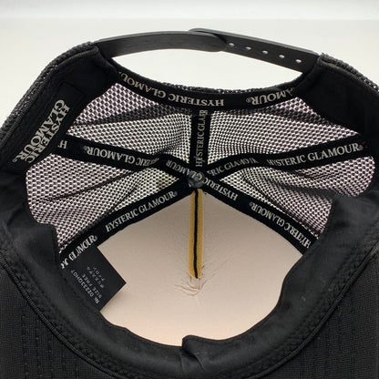【中古品】【メンズ】 HYSTERIC GLAMOUR ヒステリックグラマー MESH CAP 帽子 メッシュキャップ 185-261010-gm-36-fuzh サイズ：F カラー：ブラック 万代Net店