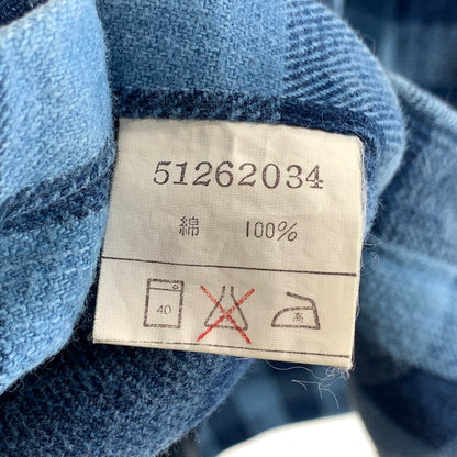 【中古品】【メンズ】 WILLIS＆GEIGER 90年代 ネルシャツ 長袖シャツ 90s 古着 145-261010-gm-08-fuzh サイズ：XL カラー：ブルー チェック 万代Net店