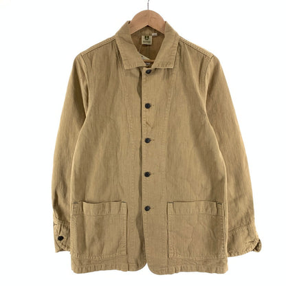 【中古品】【メンズ】 GOWEST ゴーウエスト カバーオール ジャケット アウター 古着 147-261010-gm-09-fuzh サイズ：3 カラー：ベージュ 万代Net店
