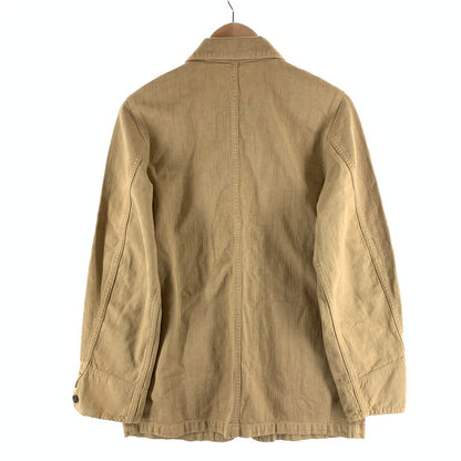 【中古品】【メンズ】 GOWEST ゴーウエスト カバーオール ジャケット アウター 古着 147-261010-gm-09-fuzh サイズ：3 カラー：ベージュ 万代Net店