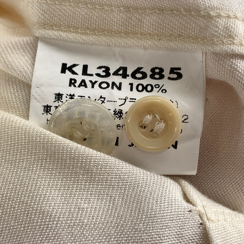 【中古品】【メンズ】 KING LOUIE ボーリングシャツ 半袖シャツ 古着 刺繍 145-261010-gm-13-fuzh サイズ：L カラー：ホワイト 万代Net店