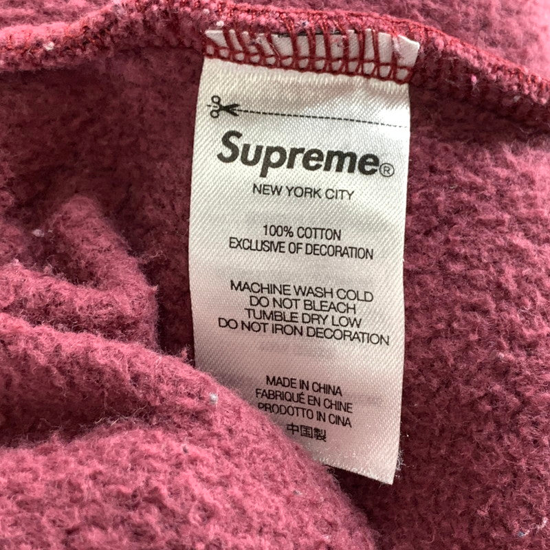 【中古品】【メンズ】 SUPREME シュプリーム 21FW TRACK PANELED ZIP UP HOODEDSWEATSHIRT ジップアップ パーカー オーバーサイズ 149-261010-gm-11-fuzh サイズ：L カラー：ワインレッド 万代Net店