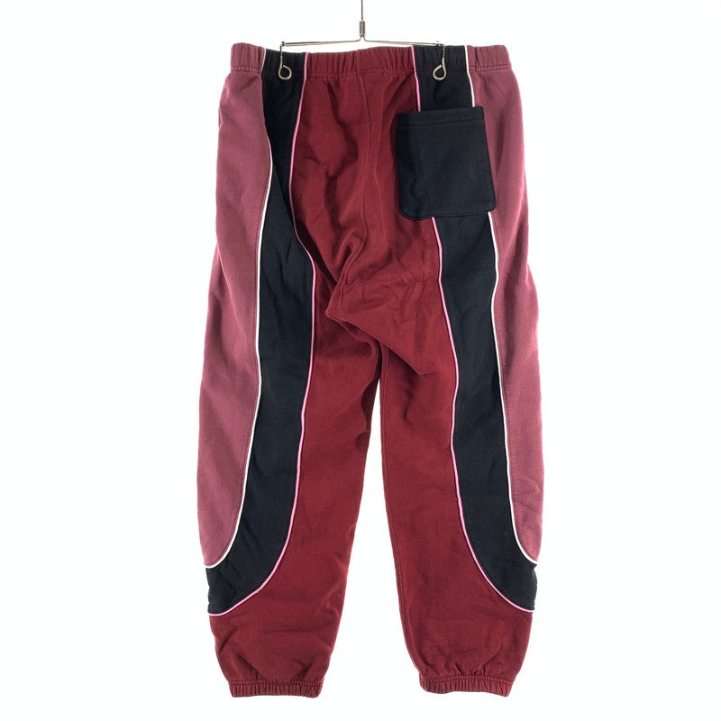 【中古品】【メンズ】 SUPREME シュプリーム 21FW TRACK PANELED SWEATPANT スウェットパンツ ボトムス 149-261010-gm-12-fuzh サイズ：M カラー：ワインレッド 万代Net店
