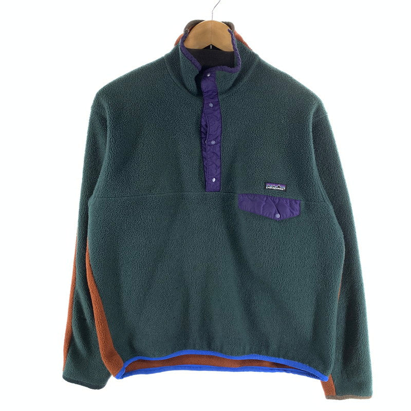 【中古品】【メンズ】 PATAGONIA パタゴニア SYNCHILLA FLEECE JACKET シンチラ フリースジャケット ブルゾン 144-261010-gm-26-fuzh サイズ：M カラー：グリーン ブラウン 万代Net店
