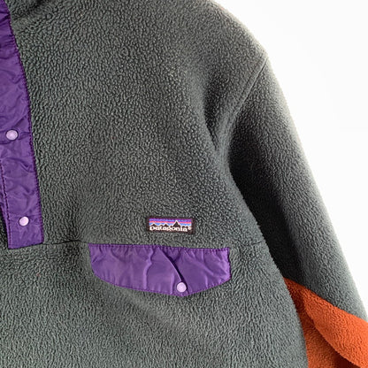 【中古品】【メンズ】 PATAGONIA パタゴニア SYNCHILLA FLEECE JACKET シンチラ フリースジャケット ブルゾン 144-261010-gm-26-fuzh サイズ：M カラー：グリーン ブラウン 万代Net店
