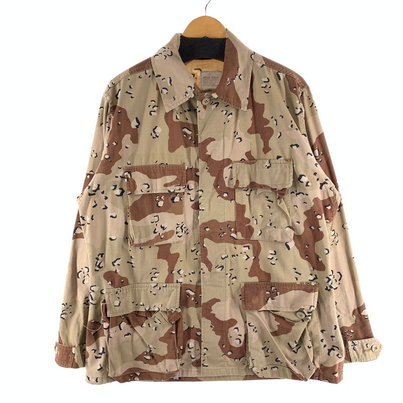 【中古品】【メンズ】 U.S.ARMY アメリカ陸軍 80年代 ミリタリージャケット 80s アウター ブランド 古着 145-261010-gm-01-fuzh サイズ：ML カラー：ベージュ 万代Net店