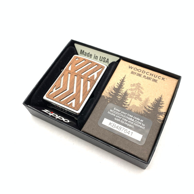 【中古品】【メンズ】 ZIPPO ジッポ×WOODCHUCK オイルライター ライター 206-261017-gm-39-fuzh カラー：シルバー 万代Net店