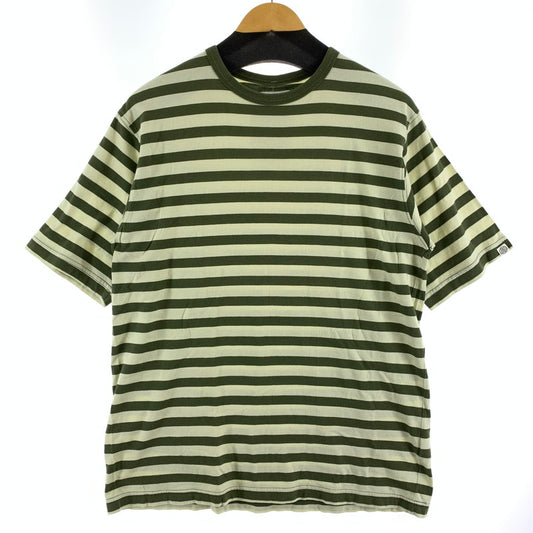【中古品】【メンズ】 STUSSY ステューシー ボーダー 半袖Tシャツ 142-261020-vt-84-fuzh サイズ：M カラー：カーキ 万代Net店